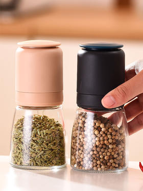 胡椒研磨器家用手动研磨瓶花椒玫瑰海盐白黑胡椒颗粒胡椒粉调料瓶