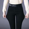 HY  qbs2131高腰显瘦弹力小脚裤加大码休闲铅笔裤 商品缩略图3