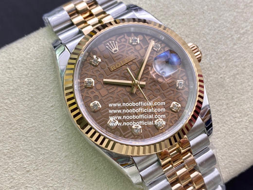 NOOB Factory 劳力士Rolex原版开模3235自动机械机芯日志型系列126233日志型腕表，直径41和36MM，厚度11.7MM，研发耗时一年，原版1比1开模。 商品图8