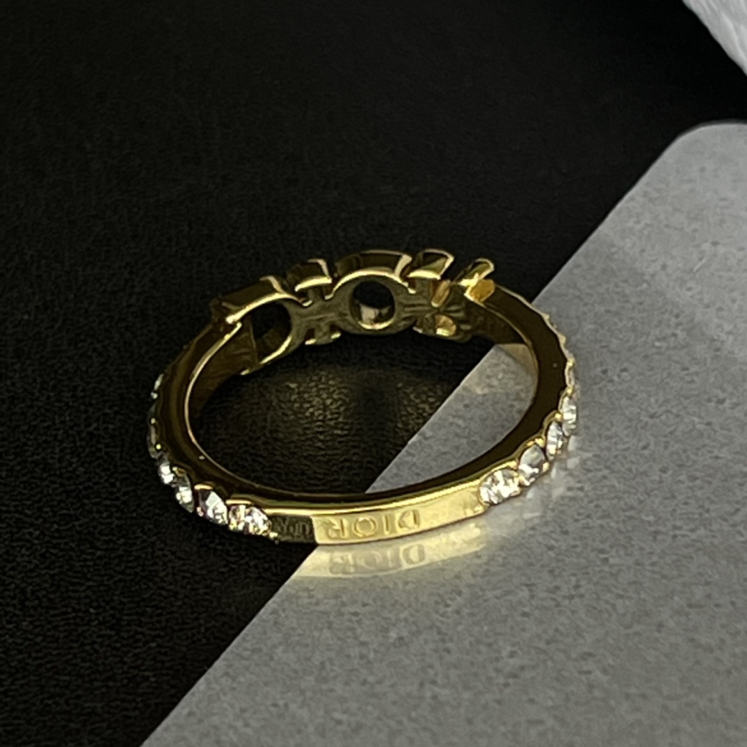 正品级 | dior 水钻字母戒指