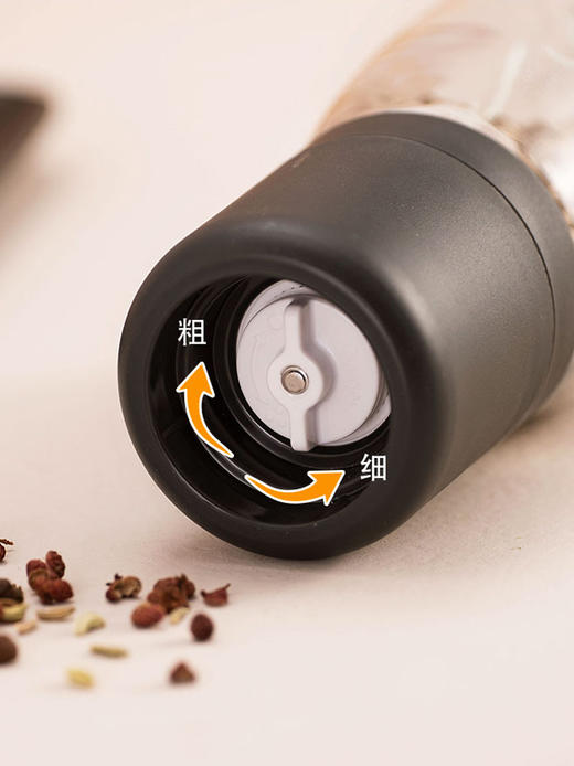 胡椒研磨器家用手动研磨瓶花椒玫瑰海盐白黑胡椒颗粒胡椒粉调料瓶 商品图1