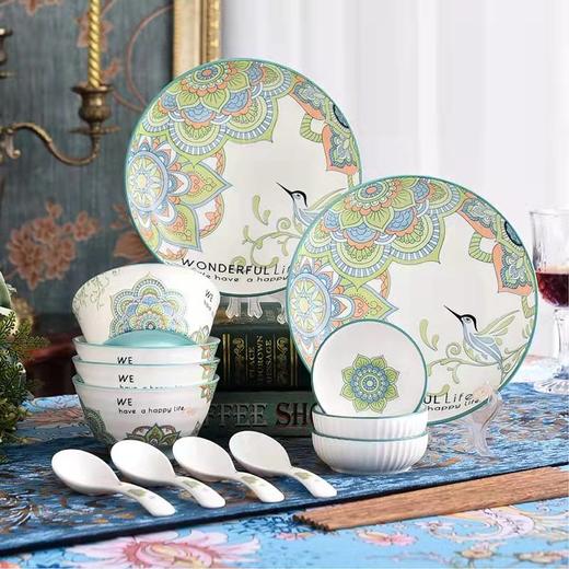 尚陵陶瓷 楼兰餐具17头 商品图2