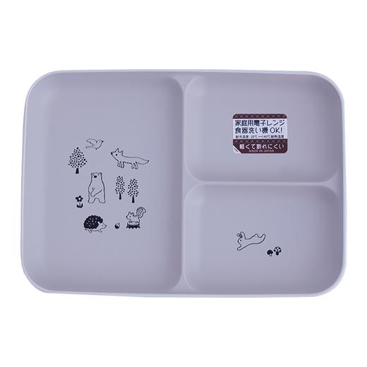 森林小伙伴树脂分餐盘 灰色 商品图0