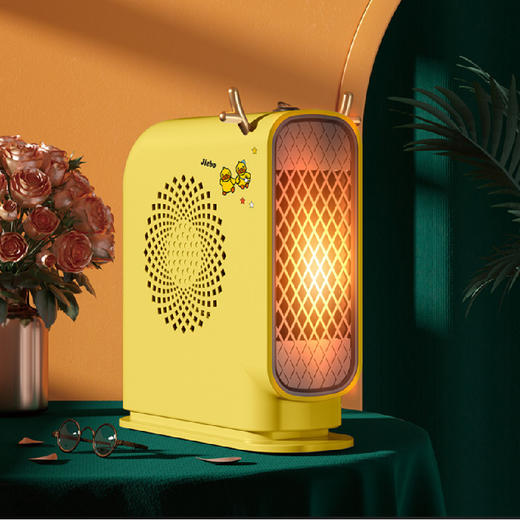 【暖暖鸭暖风机】家用小型暖风机电暖器 智能控温办公室家用取暖器 商品图1