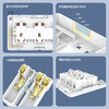 欧普（OPPLE）明装开关5五孔插座明线明盒墙面墙壁多孔超薄带明悦开关面板W61明月经典白 商品缩略图6