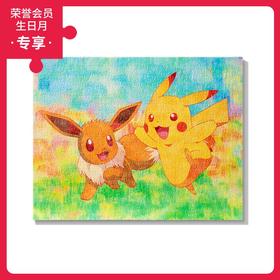 366片 无框平面拼图 HN1042 彩纹漆皮卡丘&伊布