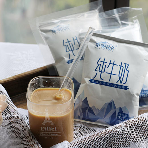 s新疆南达喀喇昆仑纯牛奶整箱200g*20袋 商品图1