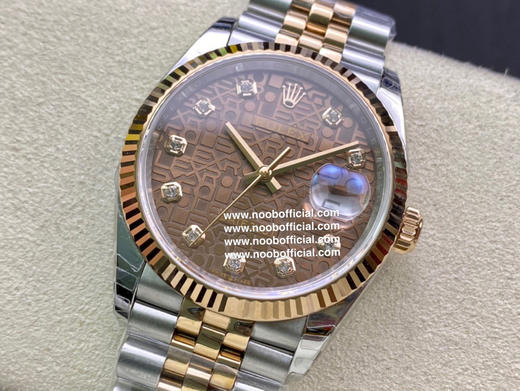 NOOB Factory 劳力士Rolex原版开模3235自动机械机芯日志型系列126233日志型腕表，直径41和36MM，厚度11.7MM，研发耗时一年，原版1比1开模。 商品图5