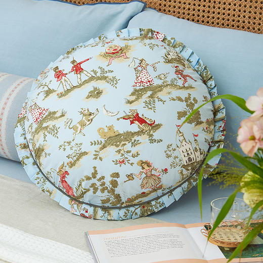 秋日童话汉堡靠包圆形抱枕 商品图3
