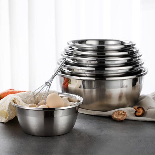 德国戴德不锈钢盆套装家用加厚厨房多用盆洗菜盆沥水盆打蛋和面盆 商品图3