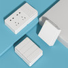 欧普（OPPLE）明装开关5五孔插座明线明盒墙面墙壁多孔超薄带明悦开关面板W61明月经典白 商品缩略图5
