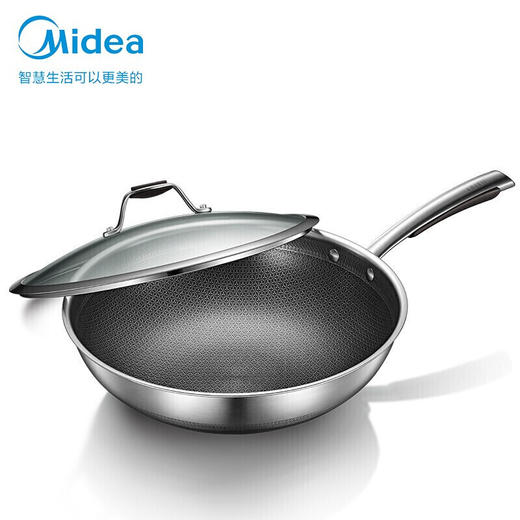 Z| 美的不锈钢炒锅 MP-CJ32Wok502（普通快递） 商品图0