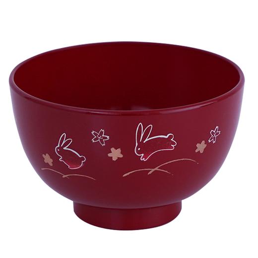 红色描金兔子树脂碗 260ml 商品图0