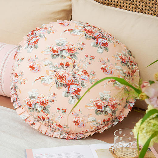 法式蔷薇汉堡靠包圆形靠枕 商品图2