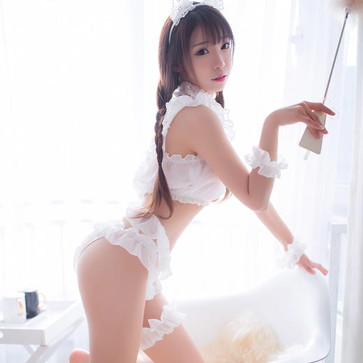 【心动喵喵喵】情趣内衣 女装 制服 雪纺 爱心 镂空 猫女郎 性感套装 新款 7949 包邮 商品图10