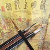 【四毫勾线】狼毫 紫毫 石獾 鼠须 适合国画勾边、画柳竹叶 书法适合写瘦金体 商品缩略图2