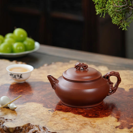 龙德堂陶艺 陈宗宝制 《玉交枝》原矿底槽清 220cc 库存请咨询客服 商品图0