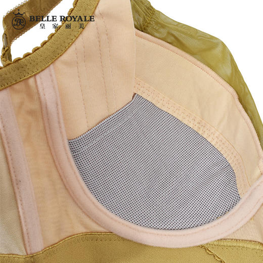 【秒杀品不退不换】皇家丽美W1366-1收副乳记忆钛圈蕾丝花型调整型文胸 商品图6