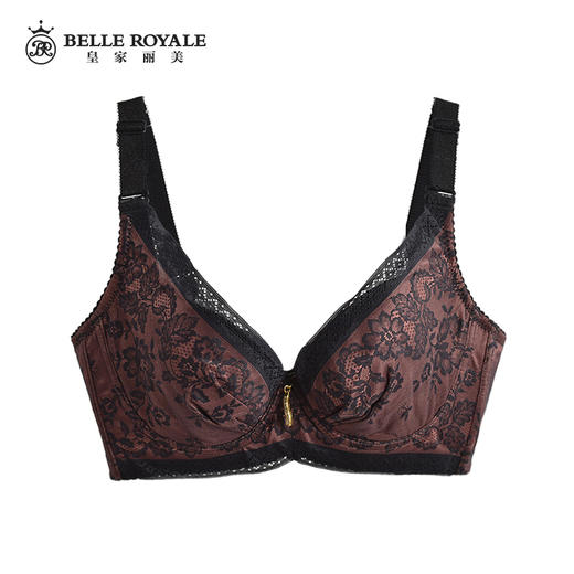 皇家丽美薄款有钢圈聚拢收副乳调整型文胸W036-1 商品图0