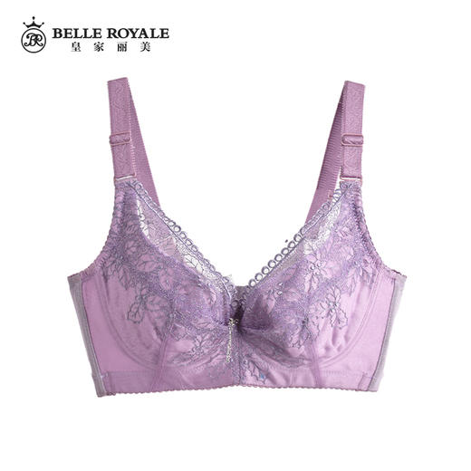 【99元2件，下单拍2！】皇家丽美大胸显小收副乳薄杯文胸有钢圈内衣W060-1 商品图1
