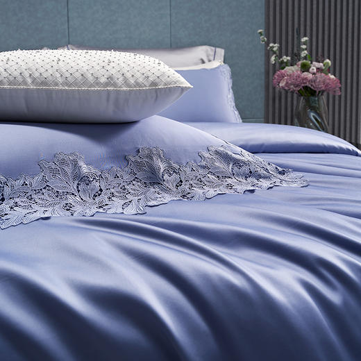 梦洁新疆长绒棉典藏古法蕾丝工艺长绒棉五件套：索菲亚公主 商品图3