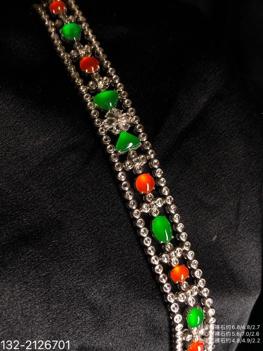 玻璃金翡+玻璃艳绿手链 99999【132-2126701】 商品图2