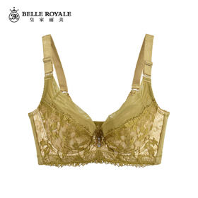 【秒杀品不退不换】皇家丽美W1366-1收副乳记忆钛圈蕾丝花型调整型文胸