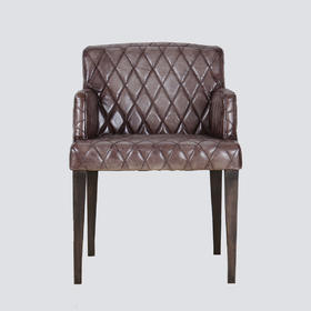 NS家居nsfurniture罗马尼亚进口真皮扶手椅NSAC-Monza With Diamond