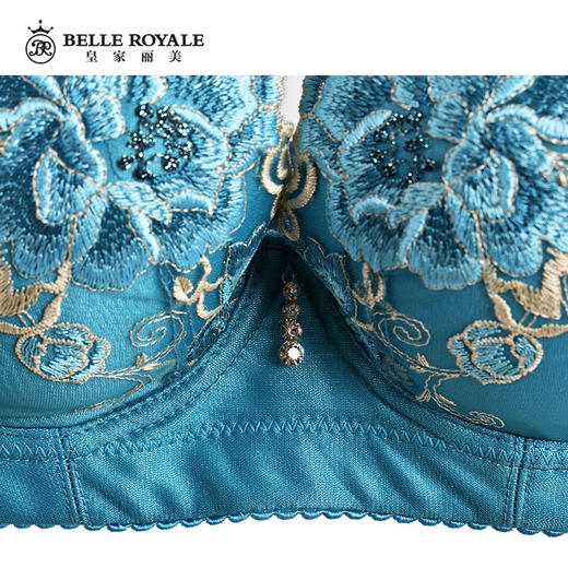 皇家丽美调整型厚款文胸聚拢美背有钢圈手工刺绣罩杯文胸HYQY-3 商品图2