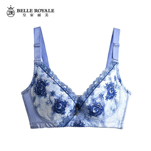 【秒杀品不退不换】皇家丽美有钢圈大胸显小收副乳调整型文胸W067-1 商品图3
