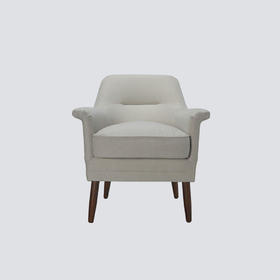 NS家居 ns furniture  软包布艺白色休闲单人沙发NSCC-2201