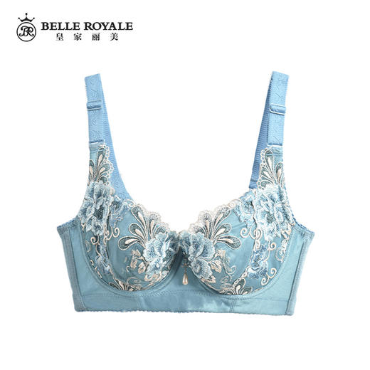 皇家丽美调整型文胸聚拢收副乳薄款刺绣有钢圈文胸花苑华衣HYHY 商品图0