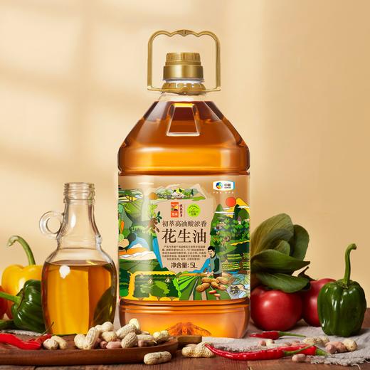 【D】中粮初萃高油酸浓香花生油5L食用油 商品图0