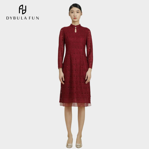 戴布拉芬时尚气质轻熟风收腰显瘦连衣裙L25A511 商品图0