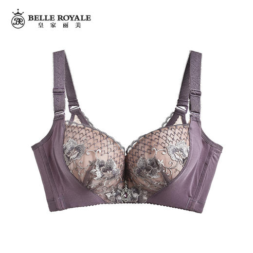 【秒杀品不退不换】皇家丽美记忆钛圈调整型厚款内衣聚拢小胸显大上托收副乳文胸1677-3 商品图2