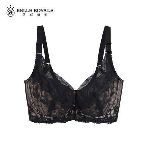 【秒杀品不退不换】皇家丽美W1366-1收副乳记忆钛圈蕾丝花型调整型文胸 商品图2