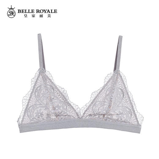 【99元2件，下单拍2！】夏季超薄款内衣女无钢圈法式蕾丝小胸三角杯装饰型文胸W1801-1A 商品图2