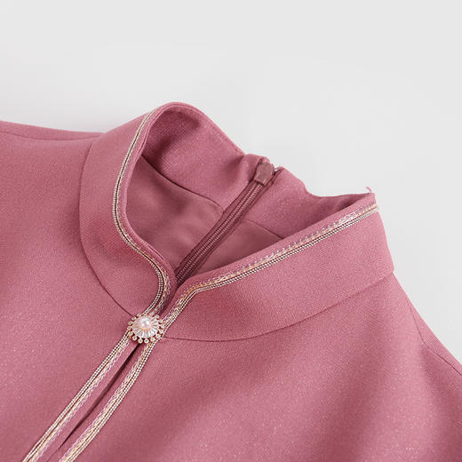 戴布拉芬高贵优雅中长款连衣裙L25A524 商品图1