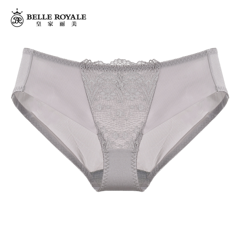 【99元5条，下单拍5】皇家丽美女士中高腰莫代尔蕾丝内裤DK9128