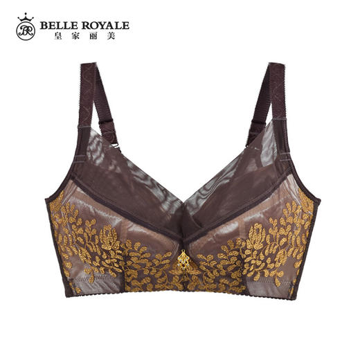 【秒杀品不退不换】皇家丽美薄款无钢圈全罩杯收副乳调整型文胸W078-1 商品图1