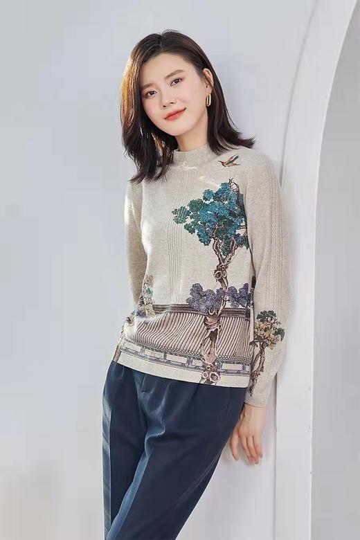 恩佐羊绒衫套头优雅 商品图0