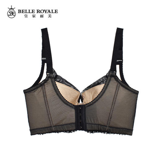 【秒杀品不退不换】皇家丽美W1366-1收副乳记忆钛圈蕾丝花型调整型文胸 商品图3