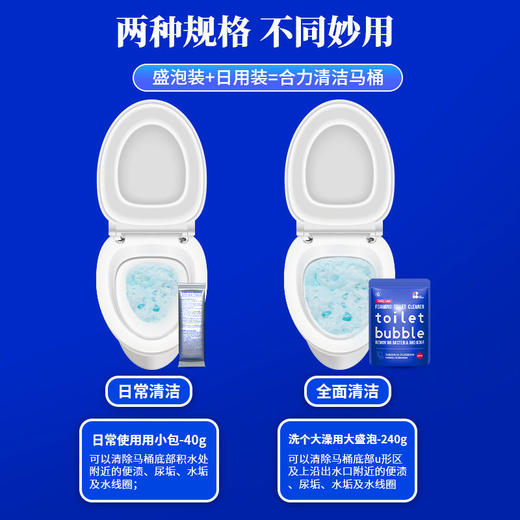 【魔法泡泡自动清洁，告别马桶刷】白倍极马桶清洁剂泡泡去污力强不伤马桶釉面，360°无死角自动清洁，除味杀jun 商品图2