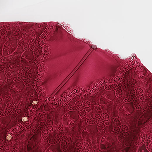 戴布拉芬时尚镂空典雅修身连衣裙L25A517 商品图1