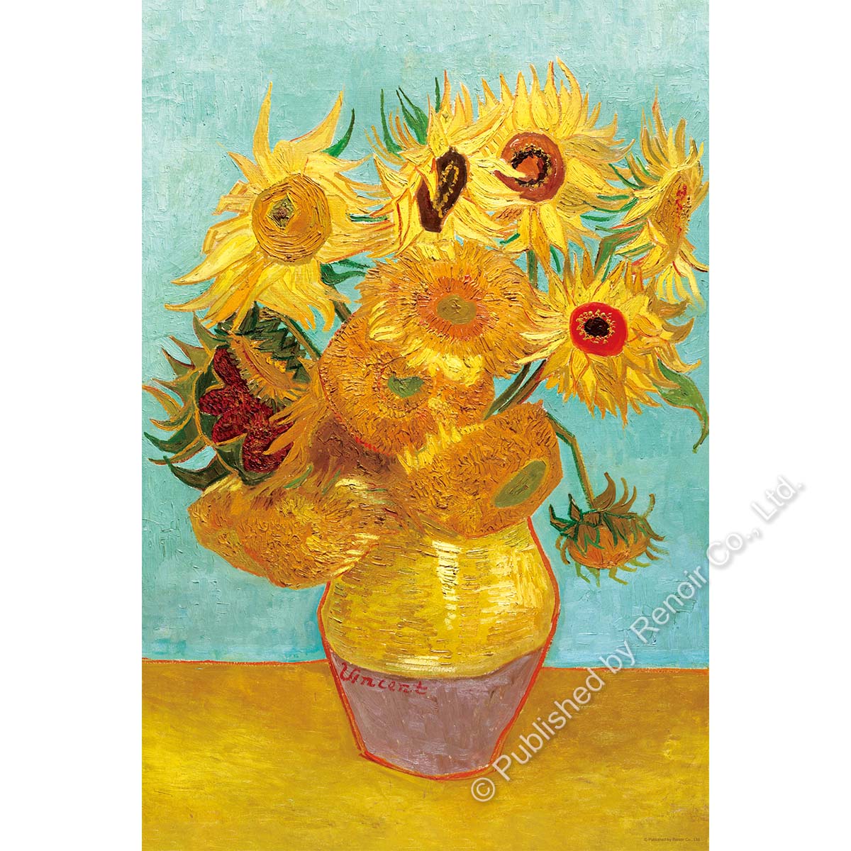 花瓶里的十二朵向日葵/1008片