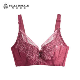 【99元2件，下单拍2！】皇家丽美大胸显小收副乳薄杯文胸有钢圈内衣W060-1