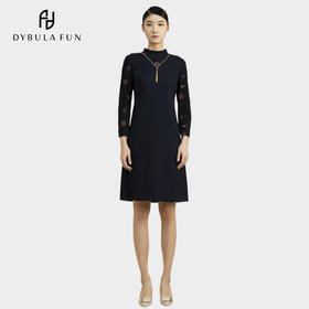 戴布拉芬高贵优雅中长款连衣裙L25A520