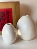 日本中古蛋形陶瓷花器 罕见器型X0320 商品缩略图2