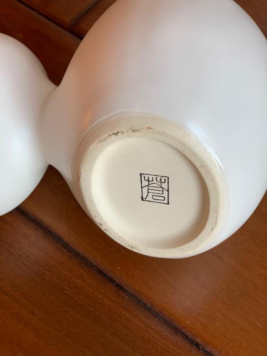 日本中古蛋形陶瓷花器 罕见器型X0320 商品图6