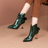 时尚个性，亮面高跟短靴   XME-9266 商品缩略图1